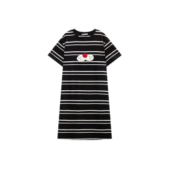YSO Cool Cat Series Nightgown Women's Black