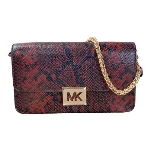 MICHAEL KORS Sonia Artificial Leather Crossbody Bag, Shoulder Bag Medium Size Women's Red Brown