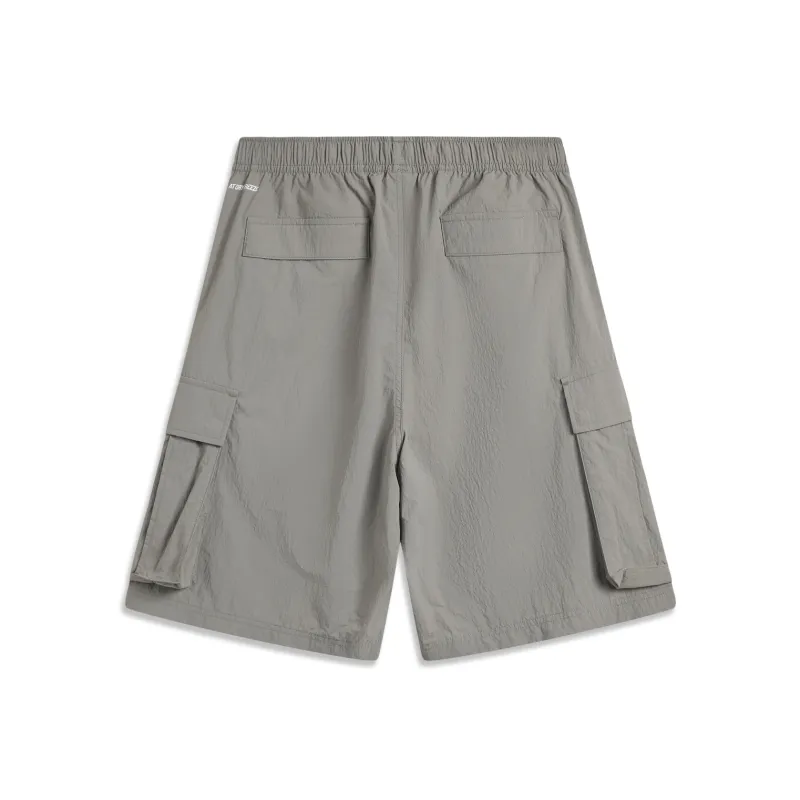 LiNing Casual Shorts Men's Iron Asphalt Gray-1