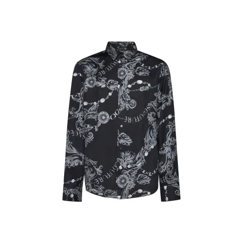 VERSACE JEANS COUTURE Chain Couture Printed Button Up Shirt