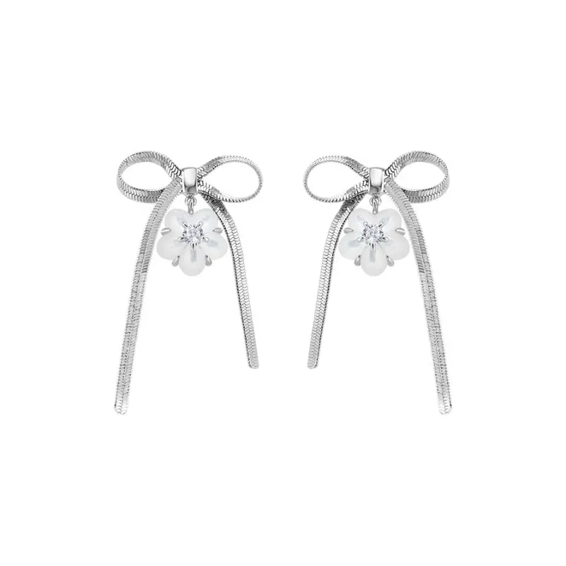BOONEE ALUS White Gold Plated Copper Earrings Women's-0
