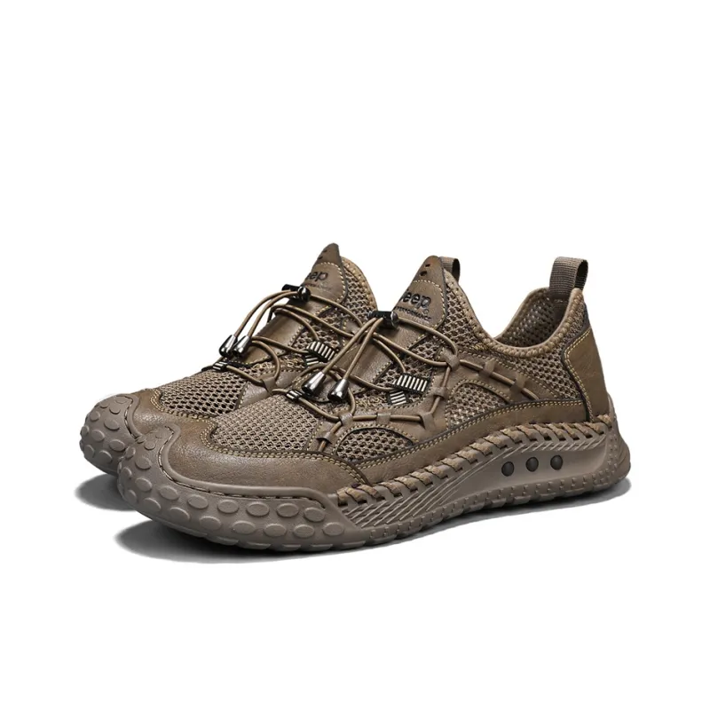 Jeep Cushioning Abrasion Resistant Breathable Low Top Outdoor Shoes Men's-10