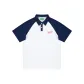 White with Blue Sleeves