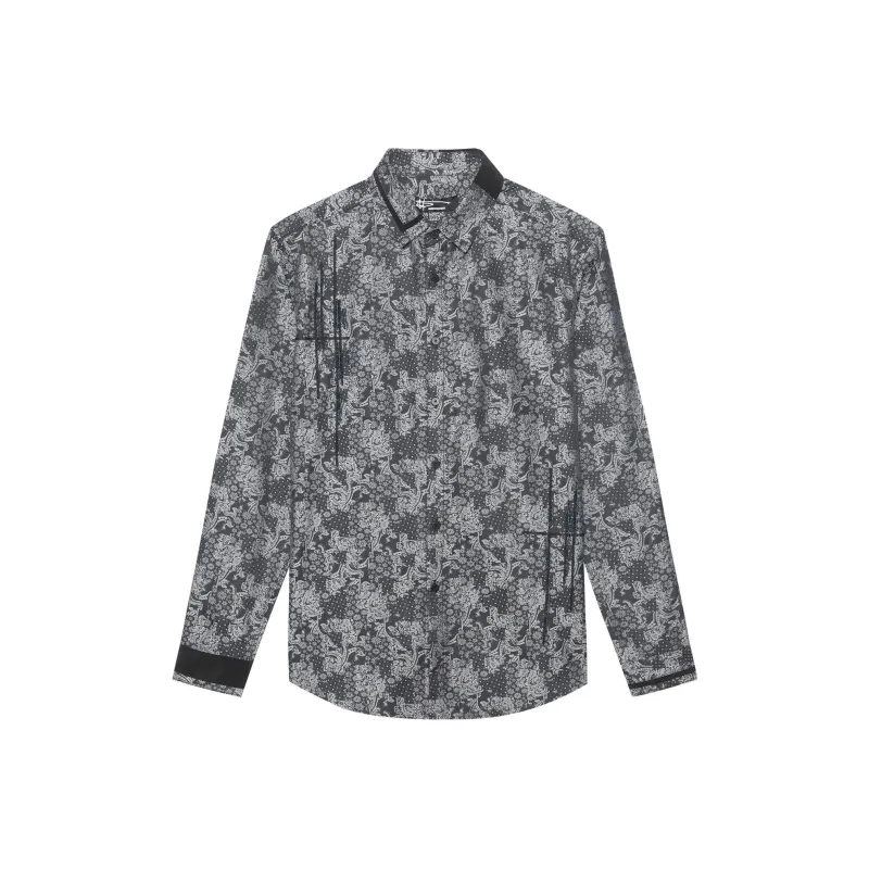 ANDREW MACKENZIE Shirts Men Black Gray-0