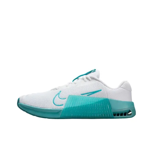 Nike Metcon 9 Shock Absorbers With Slip Resistant Features Low Top Casual Running Shoes Men's White Blue