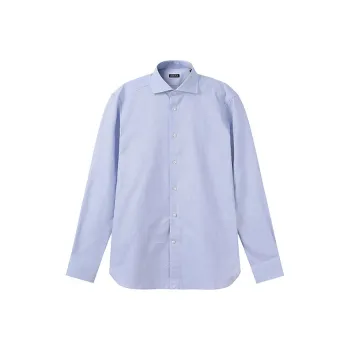 Zegna SS24 Shirt Men's Blue White