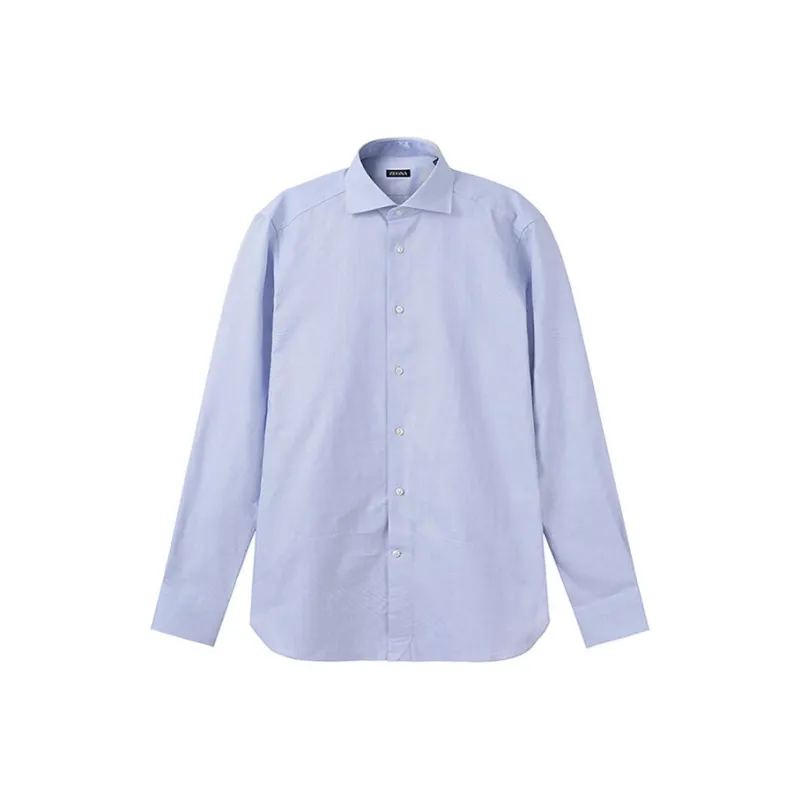 Zegna SS24 Shirt Men's Blue White-0