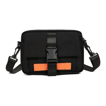 Tong Tong Rabbit Nylon Shoulder Bag Unisex Black/White/Khaki