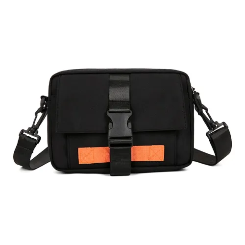 Tong Tong Rabbit Nylon Shoulder Bag Unisex Black/White/Khaki