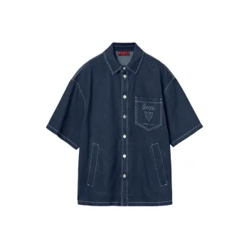 GUCCI Lasered Denim Shirt