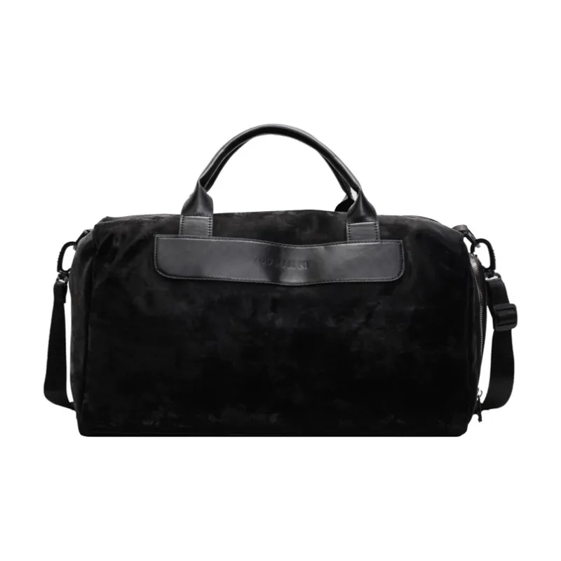 LETOO PU Travel Bag Unisex Black/Pink/Gray/Khaki-0