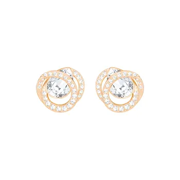 Swarovski Generation Stud Earrings Women's Rose Gold