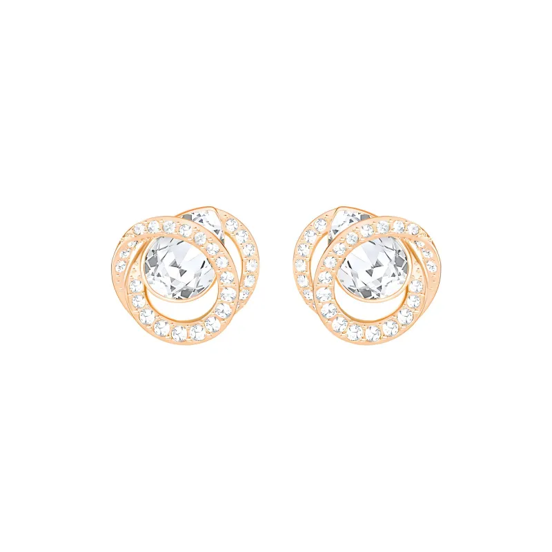 Swarovski Generation Stud Earrings Women's Rose Gold-0
