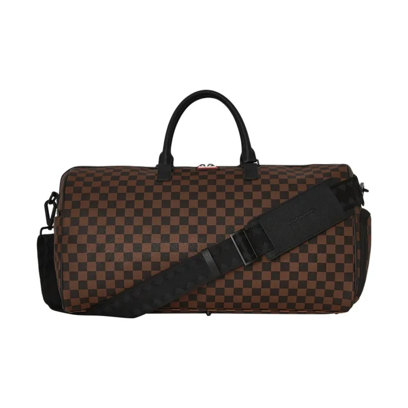 SPRAYGROUND Artificial Leather Travel Bag Unisex Brown-3