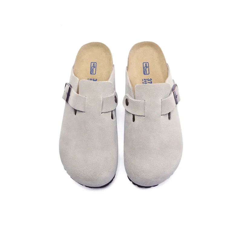 BENZI Stitching Quiet Abrasion Resistant Slip Resistant Wrap toe Slippers Unisex-17