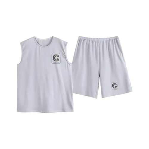 BONAS Pajama Set Men's Light Gray