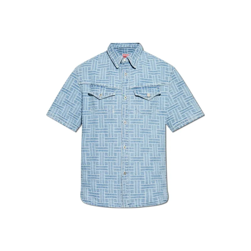 KENZO Weave Short Sleeve Shirt-0