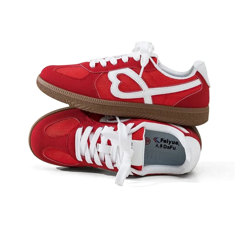 Dafu Leaps Forward Vintage German Army Trainers Coverage Abrasion Resistant Balance Low Top Skateboard Shoes Women's-7