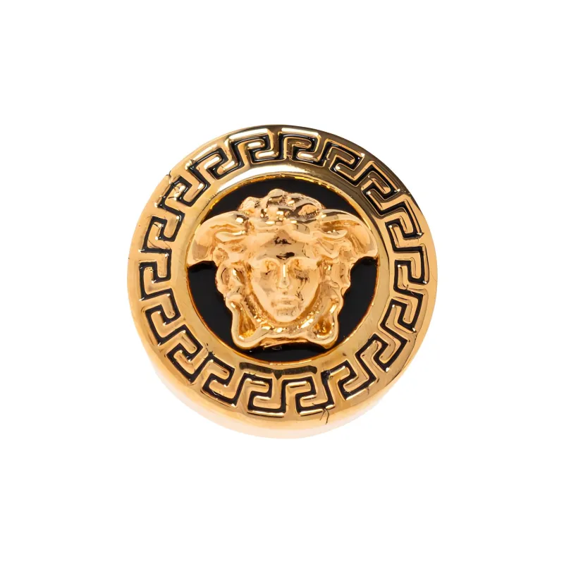 VERSACE Medusa Head Logo Engraved Earrings-2