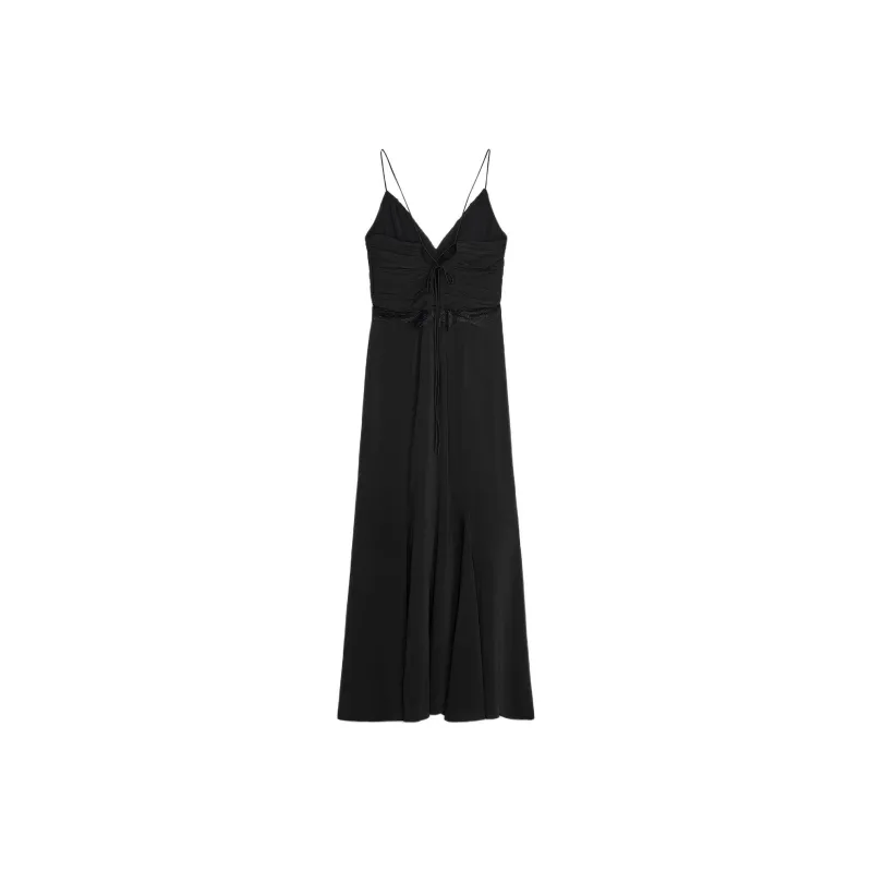 ZARA Slip Dresses Women's Black-1