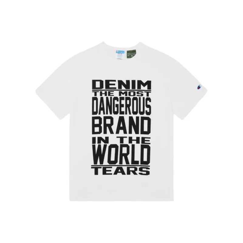 Champion X Denim Tears T Shirts Unisex White-0