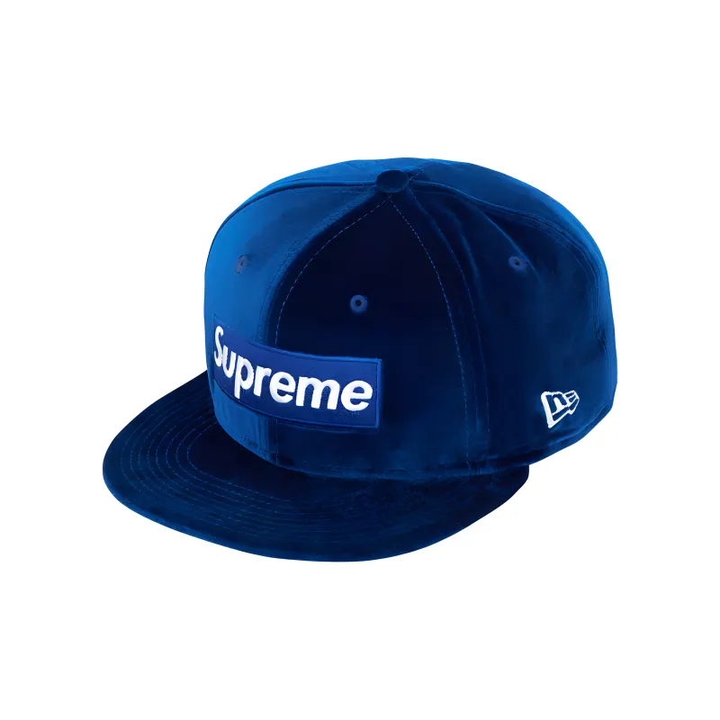 Supreme Velour Box Logo New Era-10