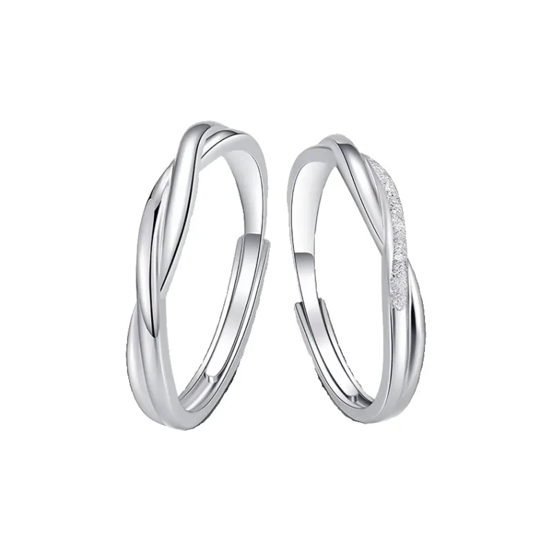 Xiaoyinjiang 999 Fine Silver Rings Unisex-0