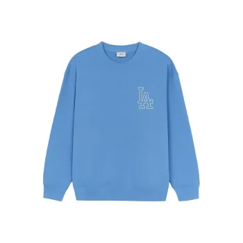 MLB DODGERS Los Angeles Dodgers Mega Logo Sweatshirt Unisex Sky Blue