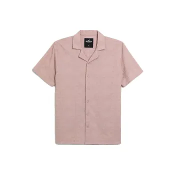 Hollister Shirts Men Dark Pink