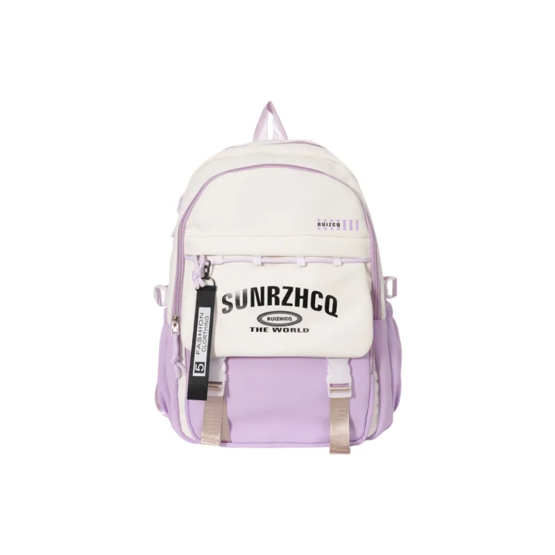 Single Warehouse Oxford Backpack Regular Unisex Black/Red/Khaki/Gray/Purple/Pink-5