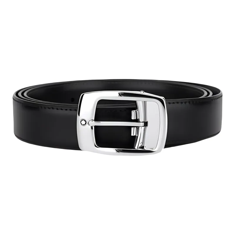 MONTBLANC Cow Leather Belts Men's 3cm-0