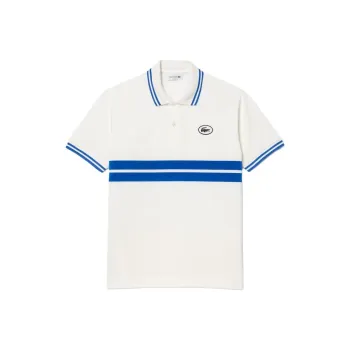 LACOSTE Striped Organic cotton Polo Shirt