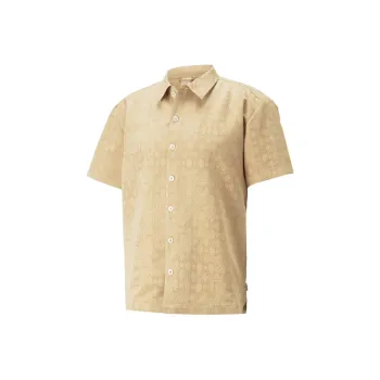 PUMA X DAPPER DAN Co branded Series Shirts Men Ginger Yellow