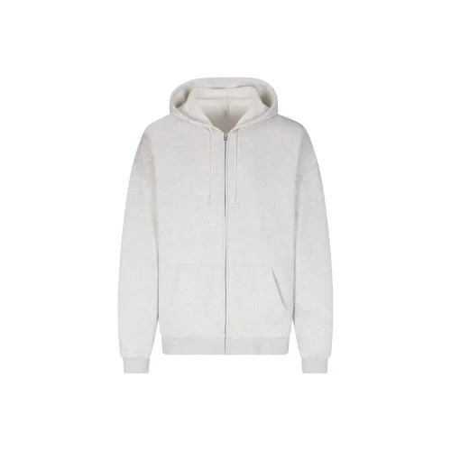 SKIMS FLEECE LOUNGE MENS RELAXED ZIP UP HOODIE Sweatshirt Men's Light Heather Grey