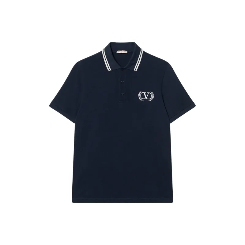 Valentino Polo Shirts Men Dark Blue-0