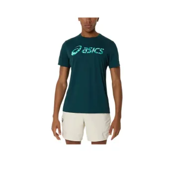 Asics SS25 MATCH SEASONAL GRAPHIC TEE T Shirt Men's Saxon Green