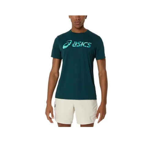 Asics SS25 MATCH SEASONAL GRAPHIC TEE T Shirt Men's Saxon Green