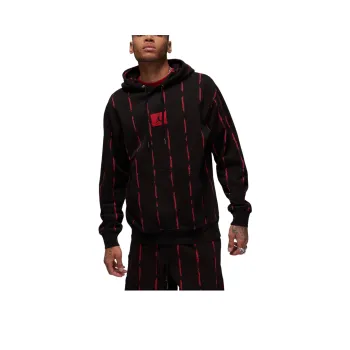 Jordan Essentials Men's Fleece 'Heroes' Pullover Hoodie Sweatshirt Men's Black/Gym Red