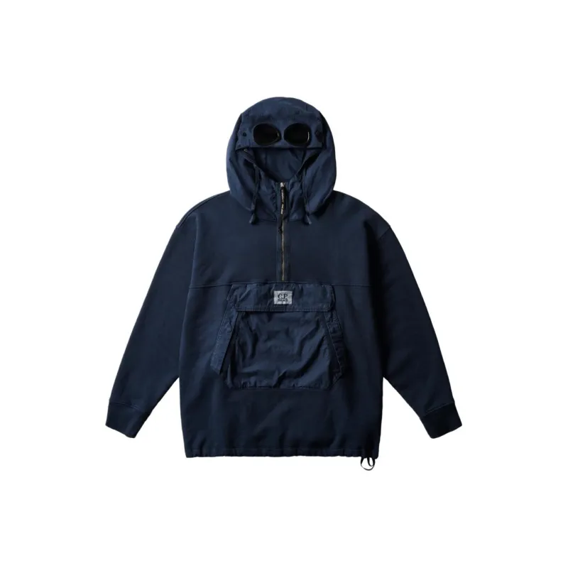 PALACE X C.P. Company Fleece Old Goggle Hood-0