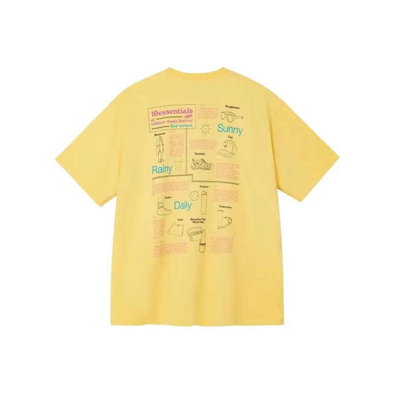 Keen T Shirts Unisex Yellow-1