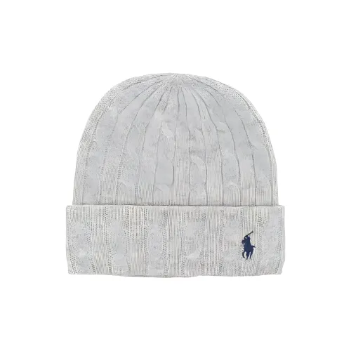 Polo Ralph Lauren Logo Embroidered Cable-Knit Beanie