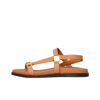 CELINE Maud One Strap Sandals Women's Caramel
