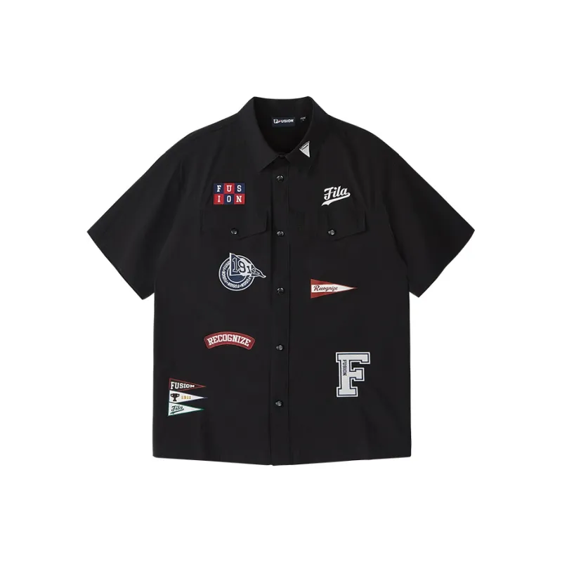 FILA FUSION Shirts Men Jet Black-0