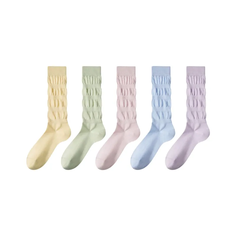 JIAZINI Mid Calf Socks Women's 5 Pack-4