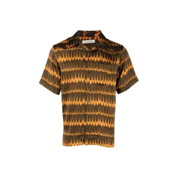 Wales Bonner Geometric Printed Buttoned Shirt