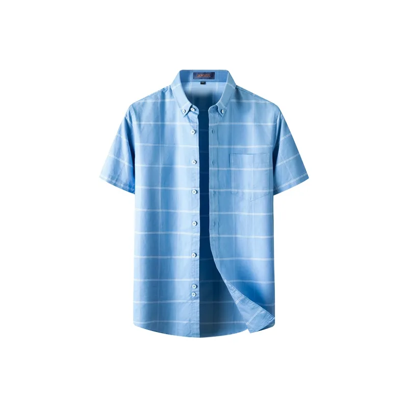 KAISER Shirts Men Blue Plaid-0