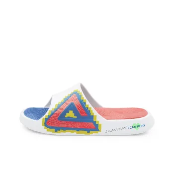 PEAK Tai Ji1.0 Slip Resistant Abrasion Resistant Cushioning Slide Slippers Unisex White Orange Red