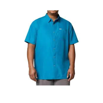 Columbia PFG Slack Tide Shirt Men's Blue Echo