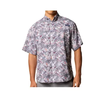 Columbia PFG Super Tamiami Shirt Men's Nighttime Marlin Grass Palm