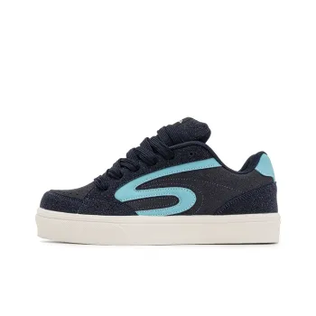 Snow Know The Answer SKTA Slip Resistant, Lightweight, And Breathable Low Top Skateboard Shoes Unisex Classic Navy Blue